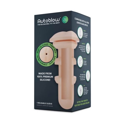  Autoblow AI Silicone Anus Sleeve - Flesh Product accessory