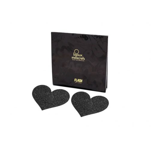  Flash Heart-Black Erotic Accessory