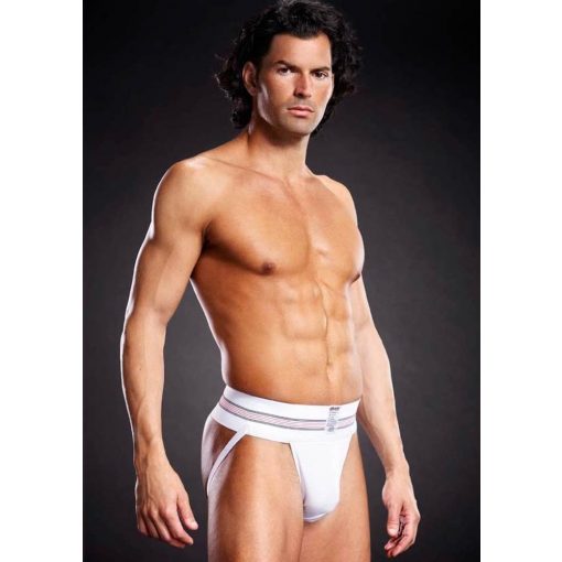  Microfiber Jock Strap White S/M Men's clothing