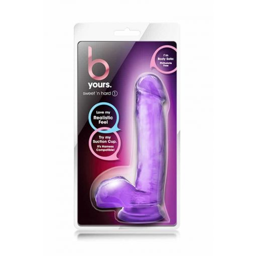  B Yours Sweet'n Hard 1 Purple Dildo