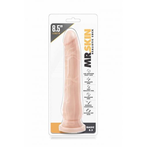  Mr. Skin Realistic Cock Basic 8.5 inch Beige Dildo