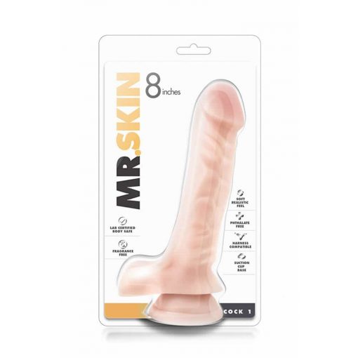  Mr. Skin Cock 8 inch Cock 1 Beige Dildo