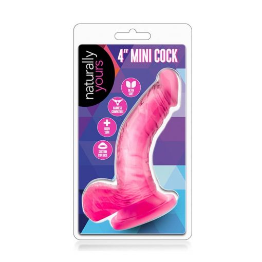  Naturally Yours 4 inch Mini Cock Pink Dildo