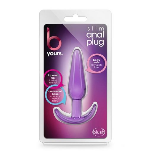  B YOURS SLIM ANAL PLUG PURPLE Butt plug