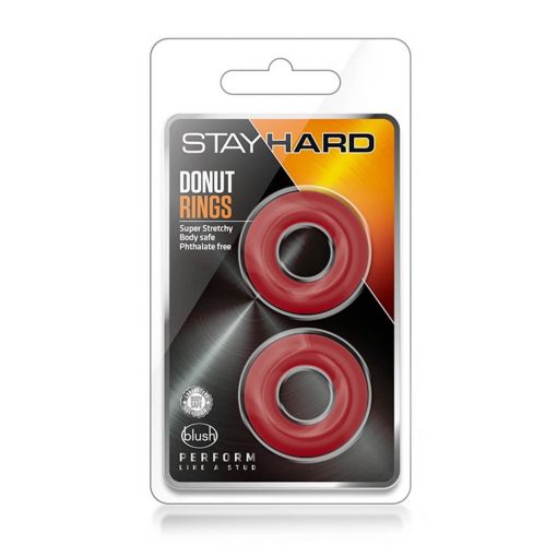  STAY HARD DONUT RINGS RED