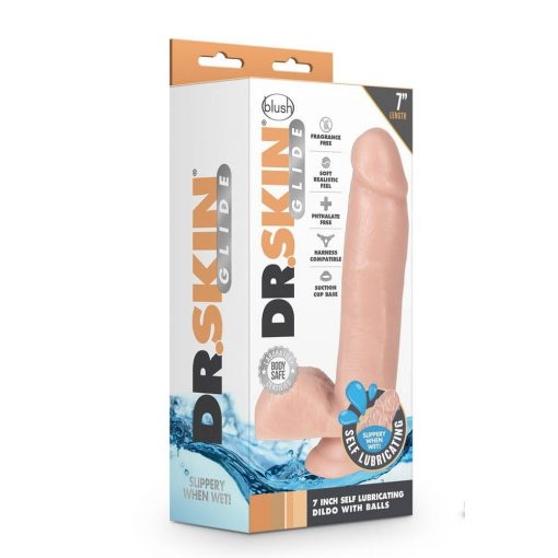  Dr. SKIN 7INCH SELF LUBRICATING DILDO Dildo