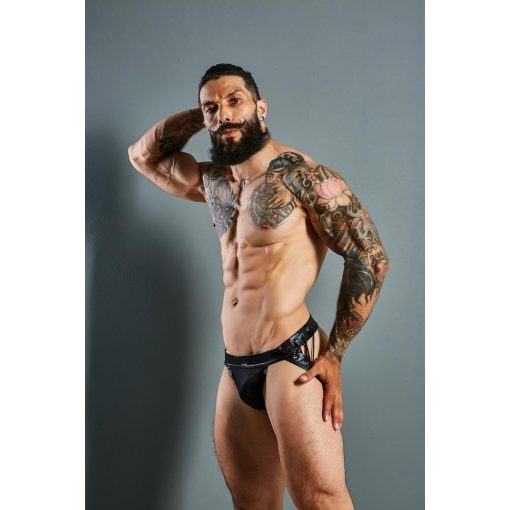  C4M-Desire Jockstrap-BlackLeatherette-M Men's clothing