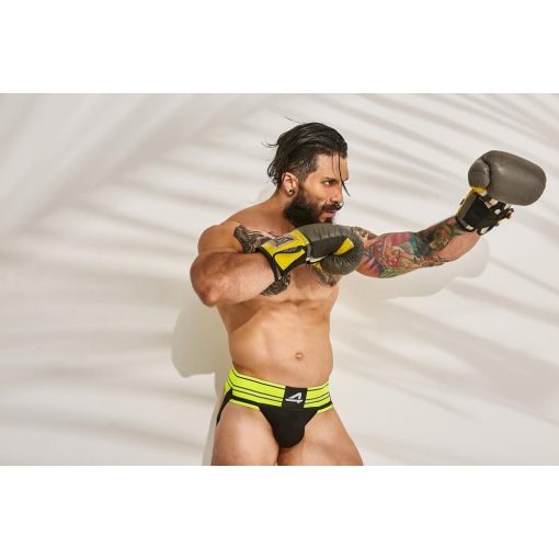  C4M - Rugby Jockstrap-NeonLime-M Men's clothing