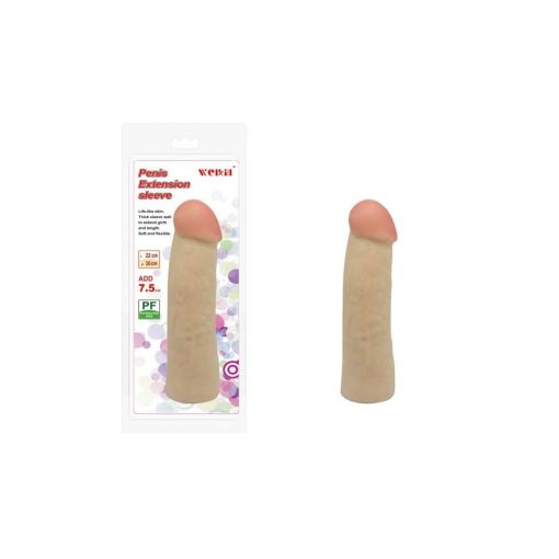  Charmly Penis Extension Sleeve 8.5" No. 2. Penis Sleeve/Extension