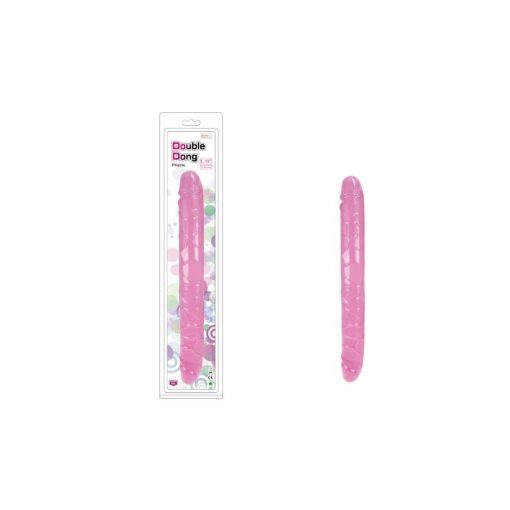  Charmly Pliable Double Dong 13" Pink Dildo