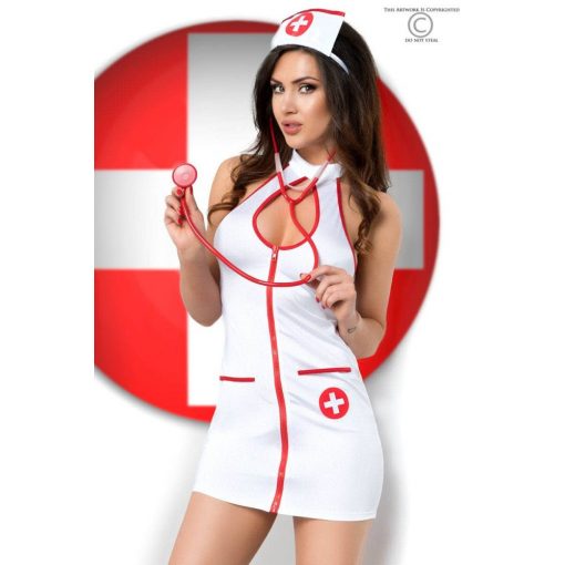  CR 3854 L/XL White Sexy Nurse Costume Dress Costume