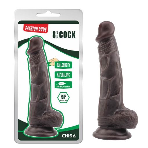  Fashion Dude 8.5 Inch Cock Brown Dildo