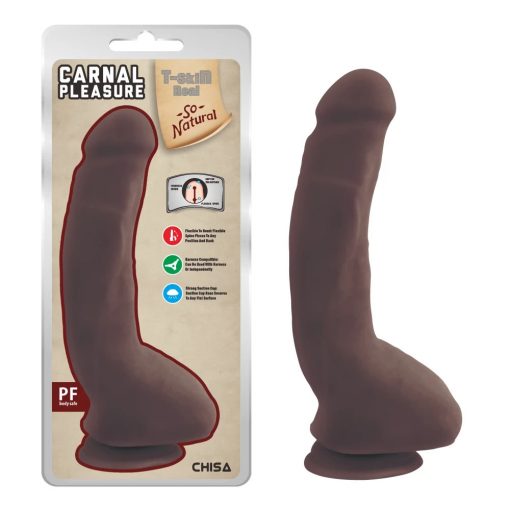  Carnal Pleasure Brown Dildo