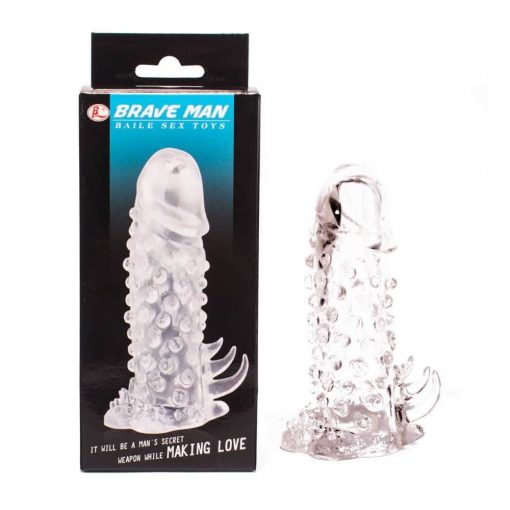  Brave Man Penis Sleeve Clear2 Penis Sleeve/Extender