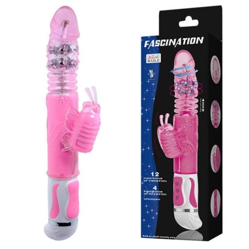  Fascination Bunny Vibrator Pink 3 Nonfigurative Vibrator