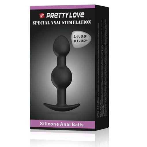  Pretty Love Heavy Balls Silicone Butt Plug 2 Butt plugs