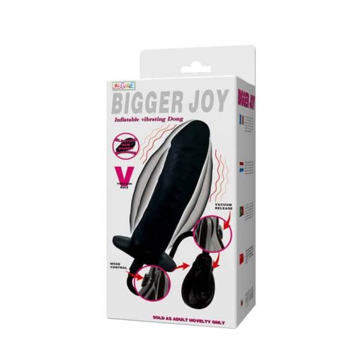  Bigger Joy Inflatable Penis Black 3 Realistic vibrator