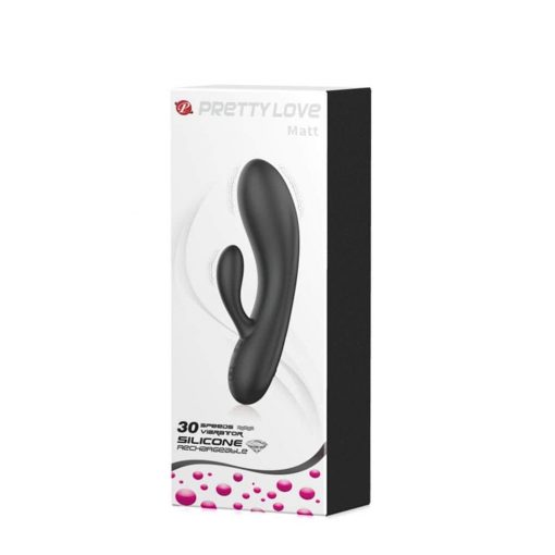  Pretty Love Matt Black Nonfigurative Vibrator