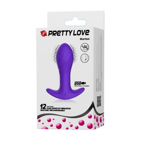  Pretty Love Anal Plug Massager Purple Butt plug