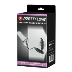    Pretty Love Vibration Penis Sleeve III Black Penis Ring/Cuff