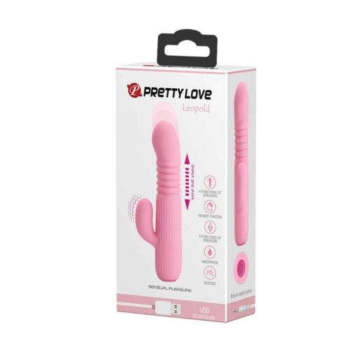  Pretty Love Leopold Baby Pink Nonfigurative Vibrator