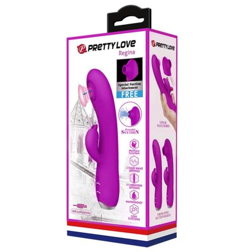  Pretty Love Regina Purple Nonfigurative Vibrator