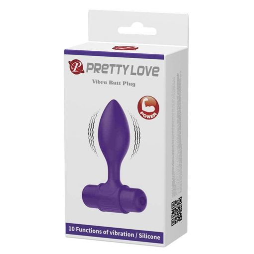 Pretty Love Vibra Butt Plug Purple Butt plug