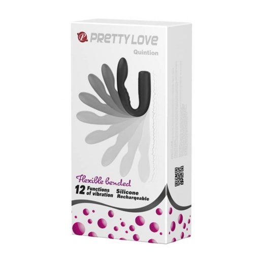  Pretty Love Quintion Black Nonfigurative Vibrator