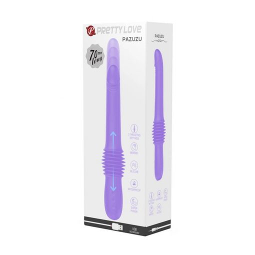  Pretty Love Pazuzu Purple Realistic Vibrator