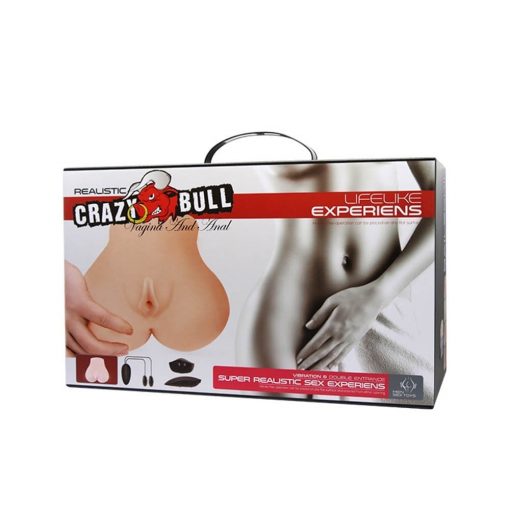  Crazy Bull Realistic Vagina and Anal Lifelike Experience Male Masturbator