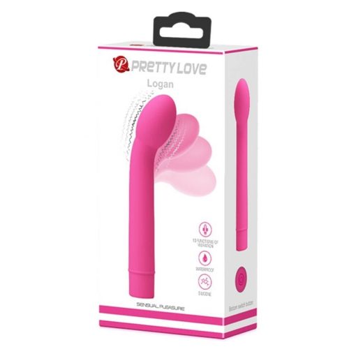  Pretty Love Logan Pink Nonfigurative Vibrator