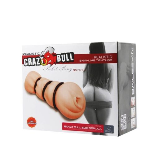  Crazy Bull Pocket Pussy 3D Vagina Male Masturbator