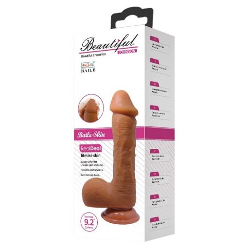  Beautiful Johnson 9.2 " Dildo Brown Dildo