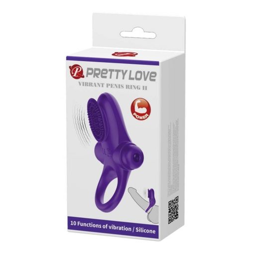  Pretty Love Vibrant Penis Ring 2 Purple Penis Ring/Cuff