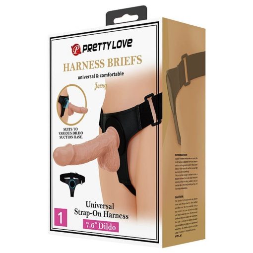  Pretty Love Jerry Harness Briefs Attachable Device