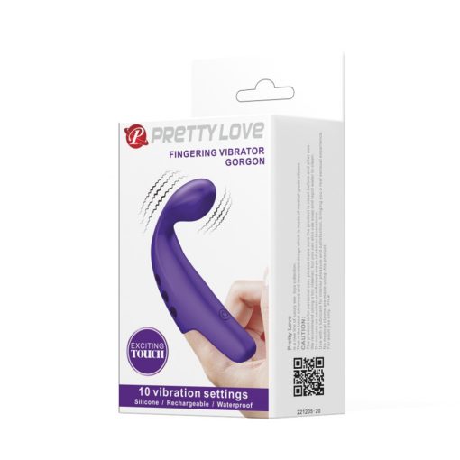  Pretty Love Gorgon Fingering Vibrator Black Fingering