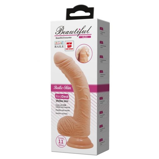  Beautiful Alex 11" Vibrating Dildo Realistic vibrator