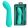  Pretty Love Faun Green Nonfigurative Vibrator