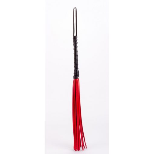  Calf Leather Handle Saddle Leather Tails Red