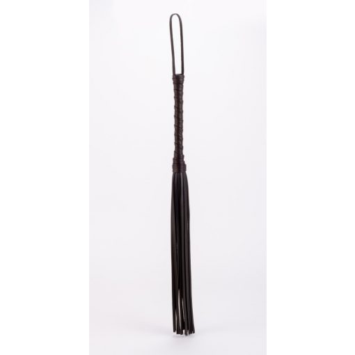  Calf Leather Handle Saddle Leather Tails Black