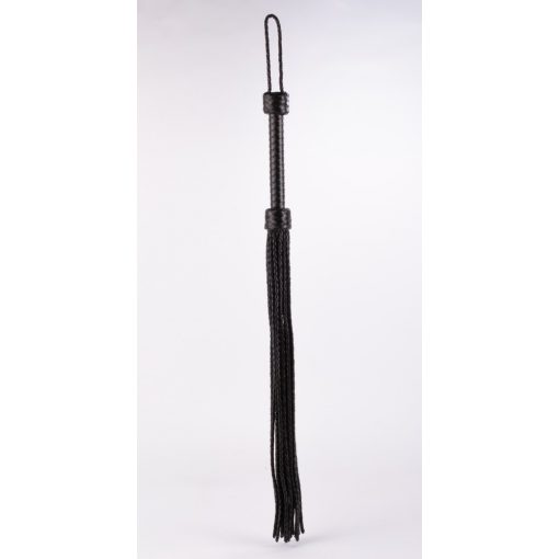  Kid Handle Kid Leather Braided Tails Black