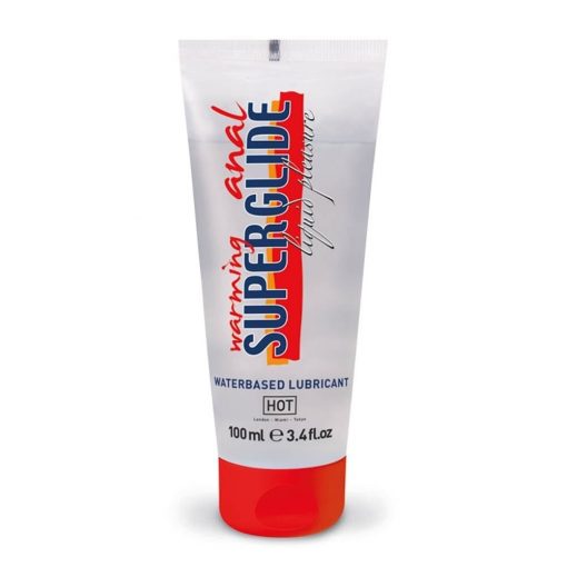  HOT Anal Superglide Warming Liquid Pleasure - waterbased lubricant 100 ml Water-based lubricant