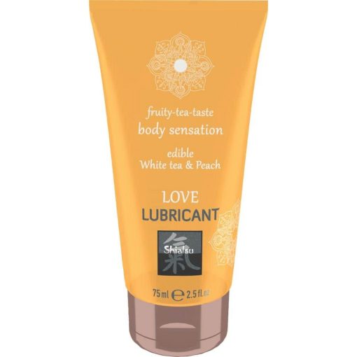  Love Lubricant edible - White Tea & Peach 75ml Water-based Lubricant