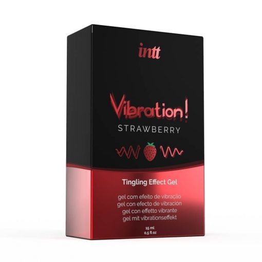 VIBRATION STRAWBERRY AIRLESS BOTTLE 15ML + BOX Desire enhancer