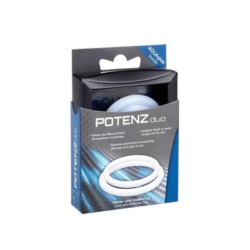  POTENZduo Transparent Size M Penis Ring/Cuff