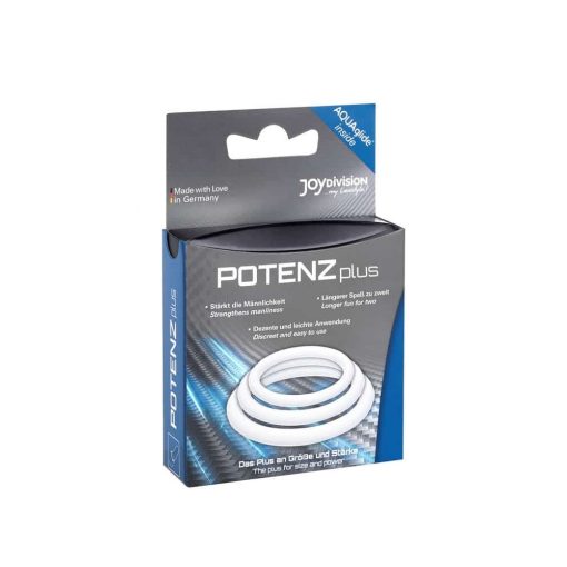  POTENZplus Transparent 3er Mix (S, M, L) Penis Ring/Cuff