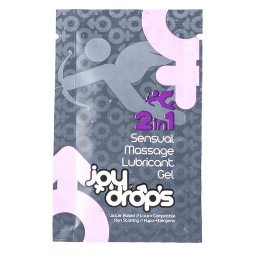  2 in 1 Sensual Massage Lubricant Gel - 5ml sachet Water-based lubricant