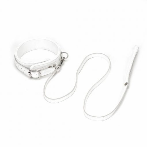  Fuji White Collar with Leash Collar/leash