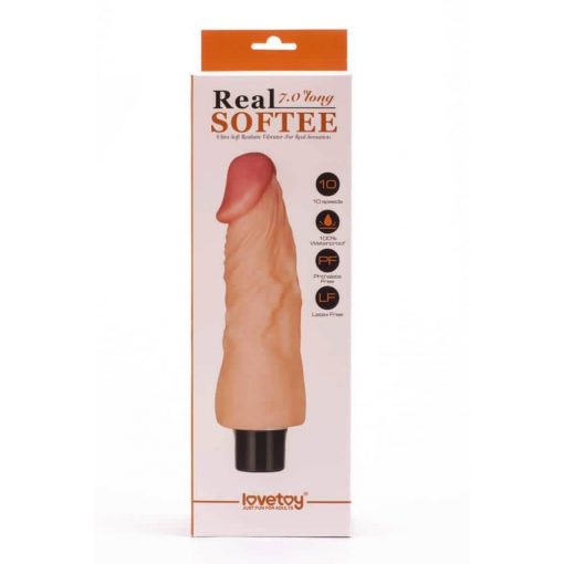  7" Real Softee Vibrating Dildo 1 Realistic vibrator