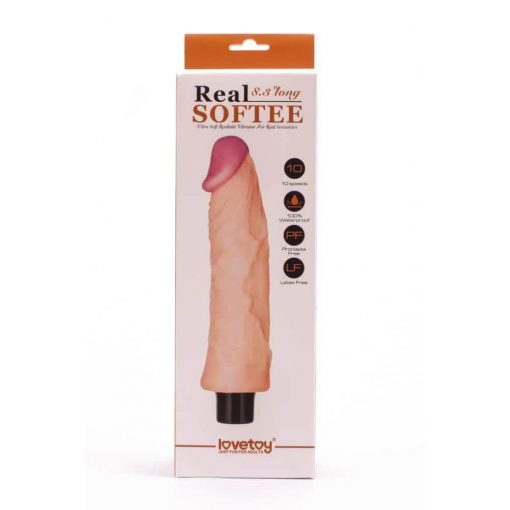  8.3" Real Softee Vibrating Dildo 3 Realistic vibrator